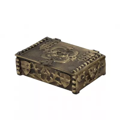 Бронзова шкатулка Геральдика Virtus Weapons 14 x 9 х 5 см (1353vi)