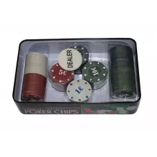 Набор DUKE для игры в покер в алюминиевой коробке на 100 фишек (TC04100)
