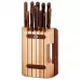 Кухонний набір Victorinox WOOD Cutlery Block на 12 предметів дерев'яними ручками на підставці (5.1150.11)