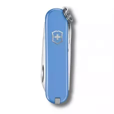 Нож-брелок Victorinox Classic SD Colors Summer Rain 58 мм 7 функций Синий (0.6223.28G)