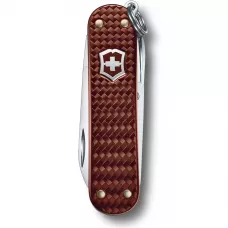Складной нож Victorinox Classic SD Precious Alox Hazel Brown 58 мм 5 функций Коричневый рифленый (0.6221.4011G)