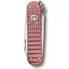 Складной нож Victorinox Classic SD Precious Alox Gentle Rose 58 мм 5 функций Розовый рифленый (0.6221.405G)