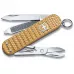 Складной нож Victorinox Classic SD Precious Alox Brass Gold 58 мм 5 функций Золотистый рифленый (0.6221.408G)