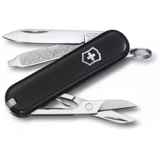 Складной нож Victorinox Classic SD Colors Dark Illusion 58 мм 7 функций Черный (0.6223.3G)