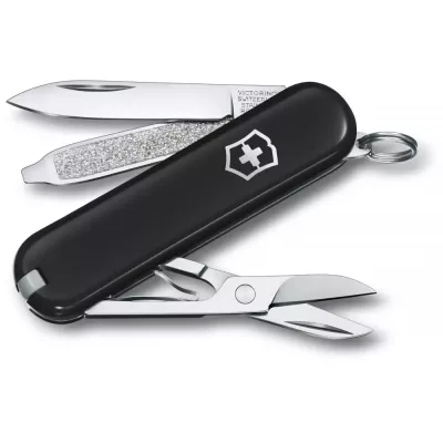 Складной нож Victorinox Classic SD Colors Dark Illusion 58 мм 7 функций Черный (0.6223.3G)