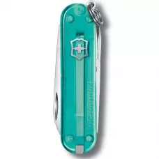 Складной нож Victorinox Classic 58 мм 7 функций Голубой полупрозрачный (0.6223.T24G)
