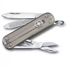 Складной нож Victorinox Classic 58 мм 7 функций Серый полупрозрачный (0.6223.T31G)
