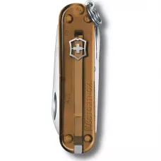 Складной нож Victorinox Classic 58 мм 7 функций Коричневый полупрозрачный (0.6223.T55G)