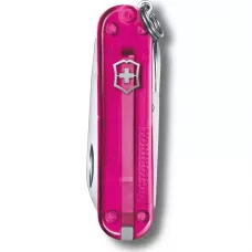 Складной нож Victorinox Classic 58 мм 7 функций Розовый полупрозрачный (0.6223.T5G)