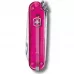 Складной нож Victorinox Classic 58 мм 7 функций Розовый полупрозрачный (0.6223.T5G)