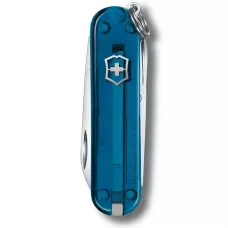 Складной нож Victorinox Classic 58 мм 7 функций Синий полупрозрачный (0.6223.T61G)