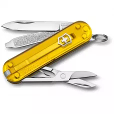 Складной нож Victorinox Classic 58 мм 7 функций Желтый полупрозрачный (0.6223.T81G)