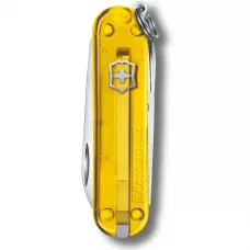 Складной нож Victorinox Classic 58 мм 7 функций Желтый полупрозрачный (0.6223.T81G)