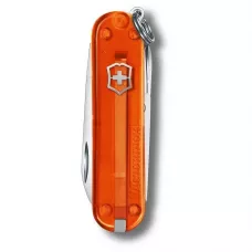 Складной нож Victorinox Classic 58 мм 7 функций Оранжевый полупрозрачный (0.6223.T82G)