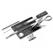 Мультитул Victorinox Swisscard Lite в виде банковской карты Черный полупрозрачный (0.7333.T3B1)