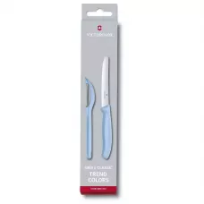 Набор из ножа и овощечистки Victorinox Swiss Classic Paring Set Светло голубой (6.7116.21L22)