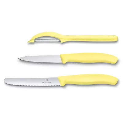 Набор Victorinox Swiss Classic Trend Colors Paring Knife Set with Universal Peeler Светло-жёлтый (6.7116.31L82)
