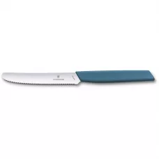 Кухонный нож Victorinox Swiss Modern Tomato&Sausage 11 см Синий (6.9006.11W2)