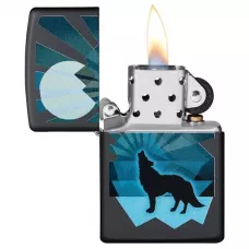 Зажигалка бензиновая Zippo Wolf And Moon Design (29864)