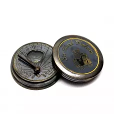 Компас бронзовий старовинний з сонячним годинником 5х5х1,5 см (DN26606)