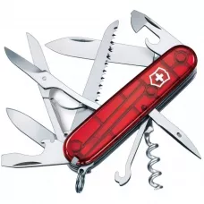 Складной нож Victorinox Huntsman 91 мм 15 функций Красный полупрозрачный в блистере (1.3713.TB1)