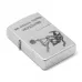 Запальничка бензинова Zippo Ukraine Satin Chrome гравіювання На коліна перед Україною (205 HK)