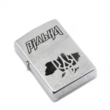 Запальничка бензинова Zippo Ukraine Classic Street Chrome гравіювання Вільна (207 V)