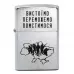 Запальничка бензинова Zippo Ukraine Classic Street Chrome гравіювання Вистоїмо Переможемо Помстимося (207 VP)