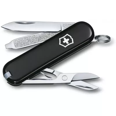 Складной нож Victorinox Classic SD 58 мм 7 функций Черный в блистере (0.6223.3B1)