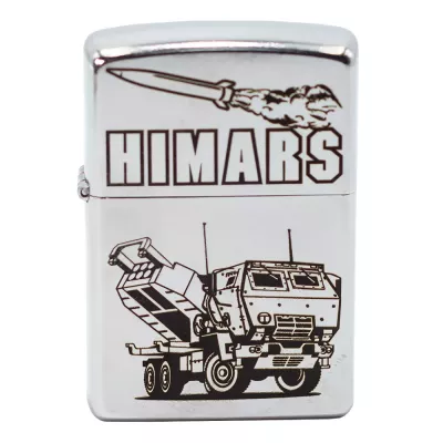 Запальничка бензинова Zippo Ukraine Classic Street Chrome гравіювання Himars (207 H)