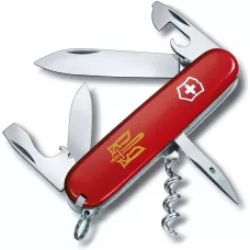 Складной нож Victorinox Spartan Ukraine 91 мм 12 функций Трезубец ОУН (1.3603_T0305u)
