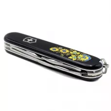 Складной нож Victorinox Spartan Ukraine 91 мм 12 функций Цветы (1.3603.3_T1050u)