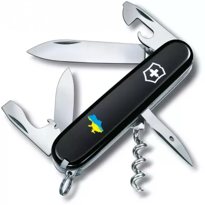 Складной нож Victorinox Spartan Ukraine 91 мм 12 функций Карта Украины сине-желтая (1.3603.3_T1166u)