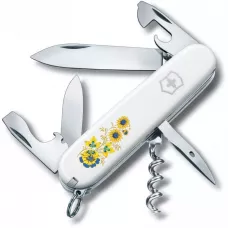 Складной нож Victorinox Spartan Ukraine 91 мм 12 функций Цветы (1.3603.7_T1050u)
