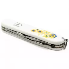 Складной нож Victorinox Spartan Ukraine 91 мм 12 функций Цветы (1.3603.7_T1050u)