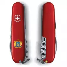 Складной нож Victorinox Climber Ukraine 91мм 14 функций Красный (1.3703_T0400u)