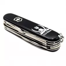 Складной нож Victorinox Huntsman Ukraine 91 мм 15 функций Козак с саблями (1.3713.3_T1110u)