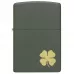 Зажигалка бензиновая Zippo Four Leaf Clover Design Темно-зеленая (49796)