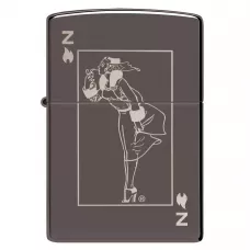 Зажигалка бензиновая Zippo 150 Windy Design Черная (49797)