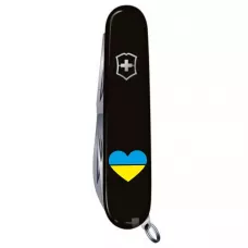 Складной нож Victorinox Huntsman Ukraine 91 мм Сердце сине-желтое (1.3713.3_T1090u)