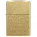 Зажигалка бензиновая Zippo Regular Street Brass Золотистая (48267)