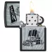 Зажигалка бензиновая Zippo 218 Car Ad Design Черно-серая (48572)