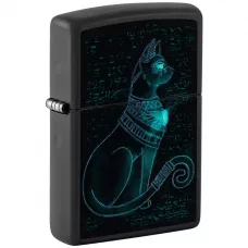 Зажигалка бензиновая Zippo Spiritual Cat Design Черная (48582)