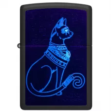 Зажигалка бензиновая Zippo Spiritual Cat Design Черная (48582)