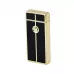 Електроімпульсна запальничка USB Tycoon одна дуга Чорно-золотистий USB шнур (100642)