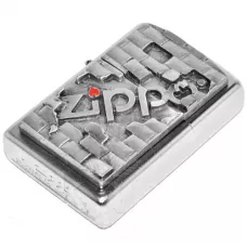 Зажигалка бензиновая Zippo The Wall Emblem Satin Chrome Cатин хром (2003963)