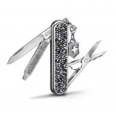 Складной нож Victorinox Classic SD Brilliant Crystal 58 мм 5 функций рукоять инкрустирована кристаллами (0.6221.35)