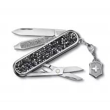 Складной нож Victorinox Classic SD Brilliant Crystal 58 мм 5 функций рукоять инкрустирована кристаллами (0.6221.35)