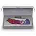 Складной нож Victorinox Evoke Alox 136мм 4 функции Сине-красный подарочная коробка (0.9415.D221)