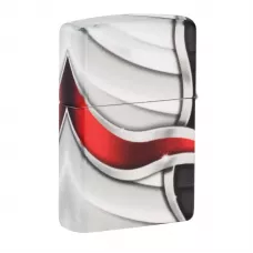 Зажигалка бензиновая Zippo Flame Design с покрытием White Matte (49357)